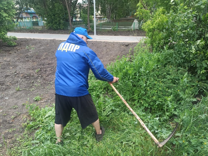 Называевские партийцы провели экологическую акцию