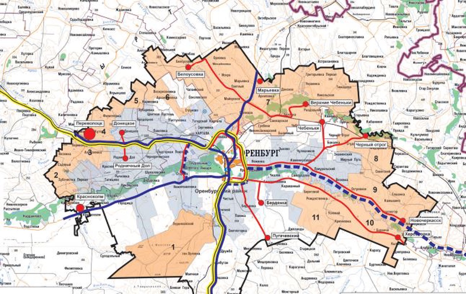 Градостроительный план оренбурга