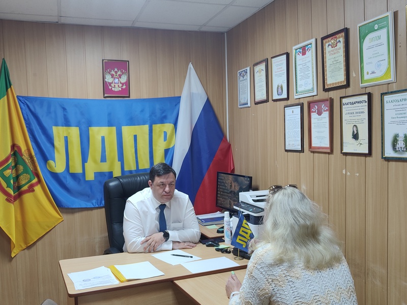 Зампред пензенской гордумы, депутат ЛДПР Александр Васильев проведёт приём граждан 27 августа