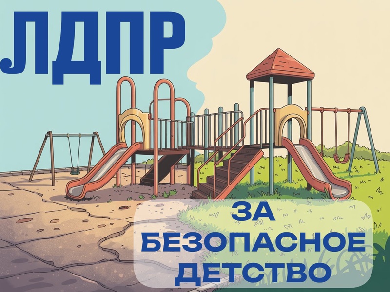 ЛДПР продолжает рейды по детским площадкам: выявлены опасные объекты в Дзержинском районе Перми