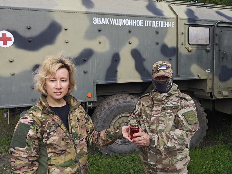 Частица Вечного огня передана защитникам на Южно-Донецком направлении при участии ЛДПР