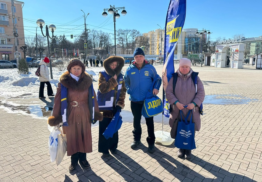 Активисты ЛДПР продолжают проводить одиночные пикеты в Рязанской области 