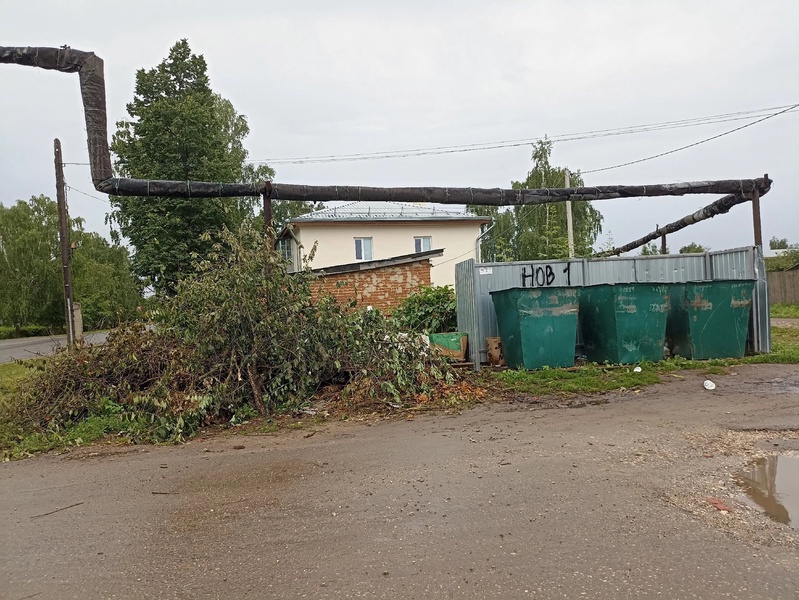 Проблема с вывозом мусора зафиксирована в посёлке Сапожок