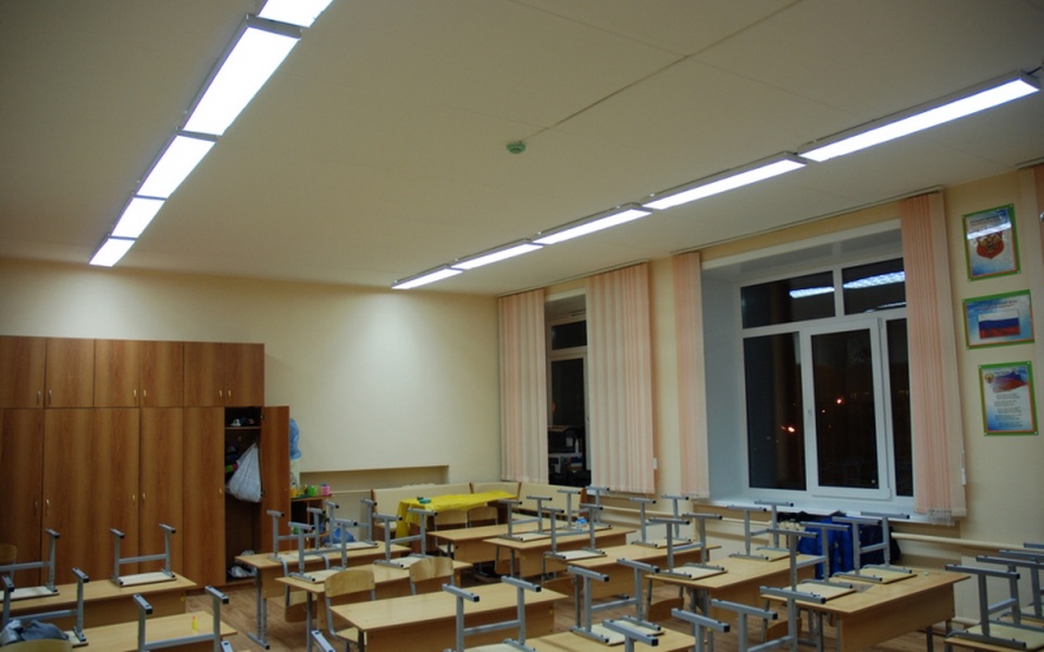 Потолок в школе фото