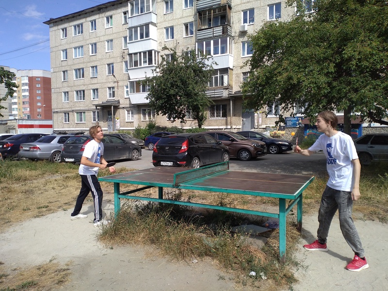 Дружеский матч по настольному теннису в Верхней Пышме