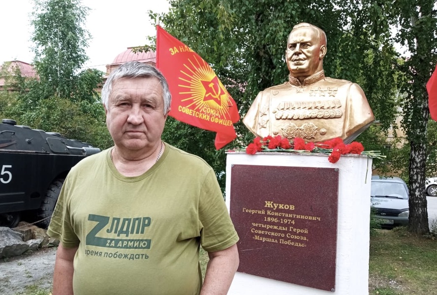В Белоярском состоялось торжественное открытие памятнику маршалу Г. Жукову