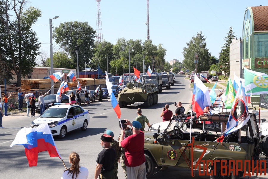 Туляки торжественно встретили бойцов Росгвардии