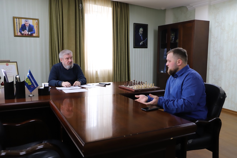 Александр Балберов провел рабочую встречу с координатором Дубенского местного отделения партии