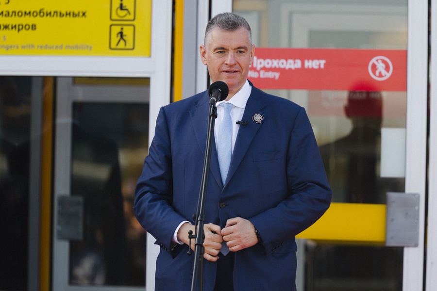 Леонид Слуцкий принял участие в открытии станции метро в Новосибирске