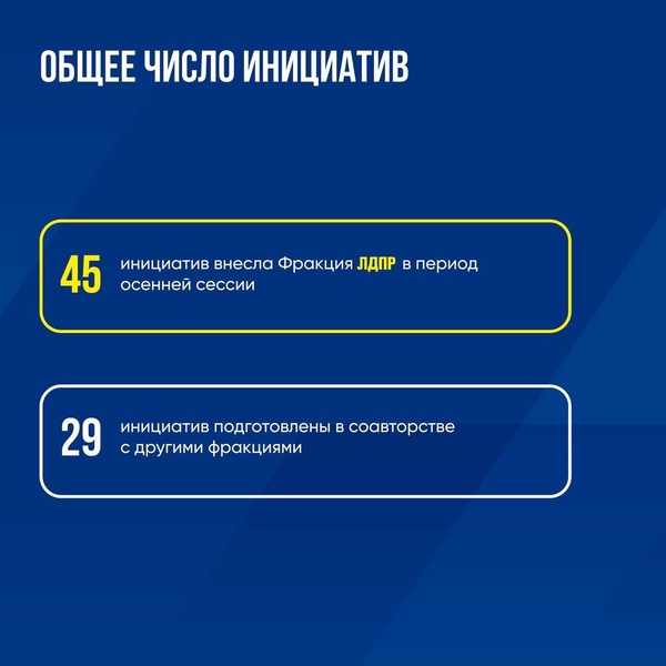 Депутаты фракции ЛДПР в Госдуме осенью 2023 года подготовили 74 законопроекта