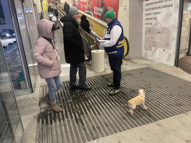 В Нижневартовске в торговых точках активисты проводят одиночные пикеты, опрашивают горожан