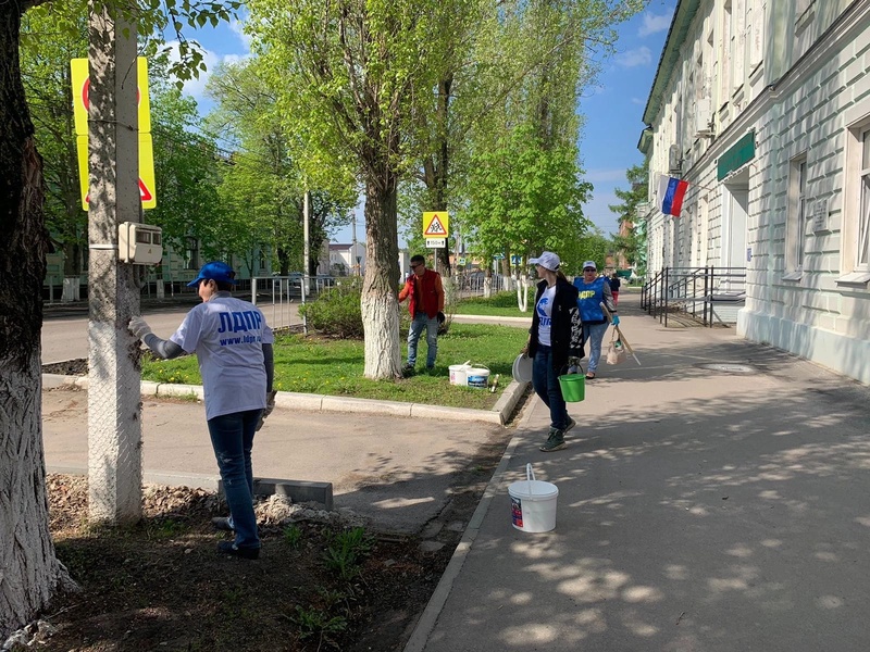 Депутаты Борисоглебской городской Думы и активисты ЛДПР вышли на уборку города